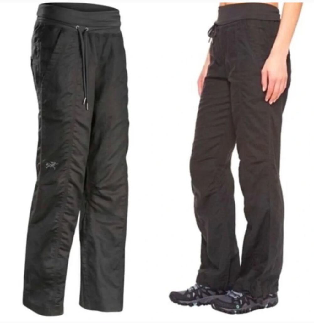 ARC'TERYX Roxen Linen Blend Pant Charcoal Gray Sz 4 $200 {R50}